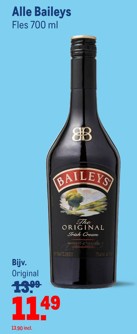 Makro Alle Baileys aanbieding