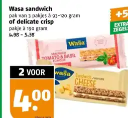Poiesz Wasa sandwich of delicate crisp aanbieding