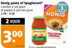 Poiesz Honig pasta of Spagheroni aanbieding