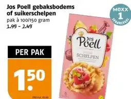 Poiesz Jos Poell gebaksbodems of suikerschelpen aanbieding