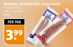 Poiesz Bruinsma ambachtelijke droge worst aanbieding