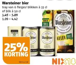 Poiesz Warsteiner bier aanbieding