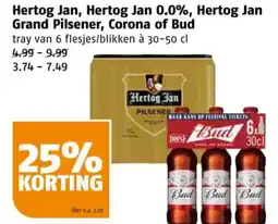 Poiesz Hertog Jan Grand Pilsener, Corona of Bud aanbieding