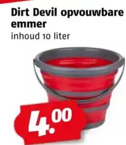 Poiesz Dirt Devil opvouwbare emmer aanbieding