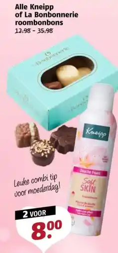 Poiesz Alle Kneipp of La Bonbonnerie roombonbons aanbieding