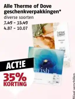 Poiesz Alle Therme of Dove geschenkverpakkingen aanbieding
