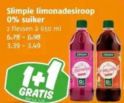 Poiesz Slimpie limonadesiroop 0% suiker aanbieding