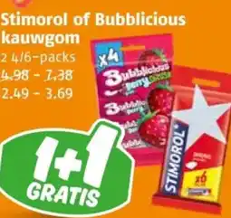 Poiesz Stimorol of Bubblicious kauwgom aanbieding