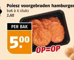 Poiesz Poiesz voorgebraden hamburger aanbieding