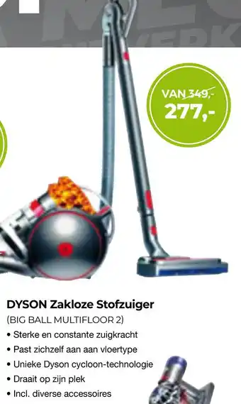 EP DYSON Zakloze Stofzuiger (BIG BALL MULTIFLOOR 2) aanbieding