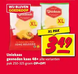 Nettorama Uniekaas gesneden kaas 48+ aanbieding