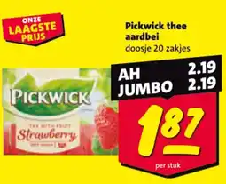 Nettorama Pickwick thee aardbei aanbieding