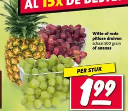 Nettorama Witte of rode pitloze druiven of ananas aanbieding