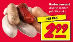 Nettorama Barbecueworst aanbieding