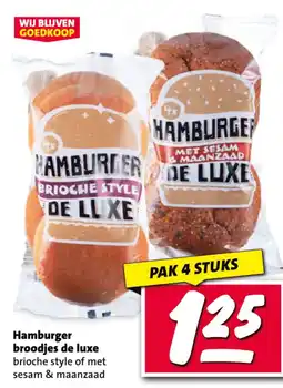 Nettorama Hamburger broodjes de luxe aanbieding