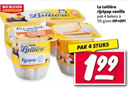 Nettorama La Laitière rijstpap vanille aanbieding