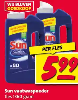 Nettorama Sun vaatwaspoeder aanbieding