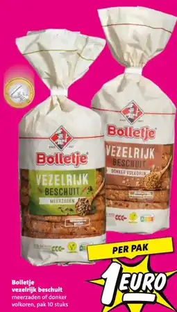 Nettorama Bolletje vezelrijk beschuit aanbieding