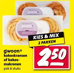 Nettorama gwoon kokoskransen of kokos makronen aanbieding