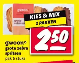 Nettorama gwoon grote zebra spritsen aanbieding