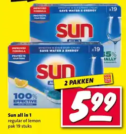 Nettorama Sun all in 1 regular of lemon aanbieding