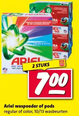 Nettorama Ariel waspoeder of pods aanbieding