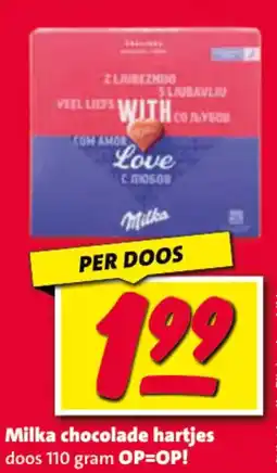 Nettorama Milka chocolade hartjes aanbieding
