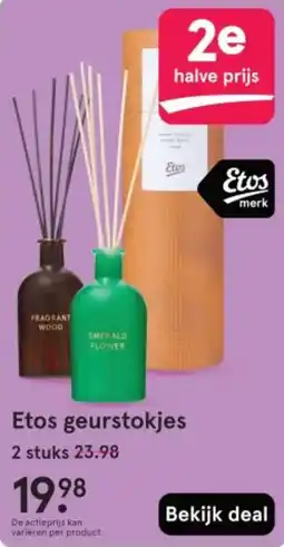 Etos Etos geurstokjes aanbieding