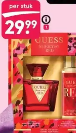 Etos Guess Seductive Red for women giftset aanbieding