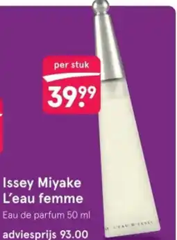 Etos Issey Miyake L'eau femme aanbieding