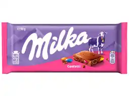 Hoogvliet Milka Chocoladereep confetti aanbieding