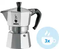 Bol.com Bialetti Moka Express - Percolator - 3 kops - Aluminium aanbieding