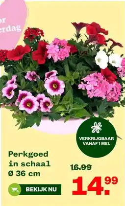 Welkoop Perkgoed in schaal aanbieding