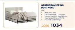 TotaalBED OPBERGBOXSPRING DORTMUND aanbieding
