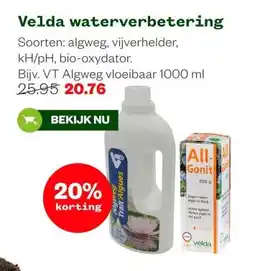 Welkoop Velda waterverbetering aanbieding