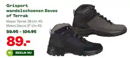 Welkoop Grisport wandelschoenen Davos of Terrak aanbieding
