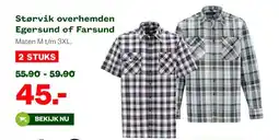 Welkoop Størvik overhemden Egersund of Farsund aanbieding