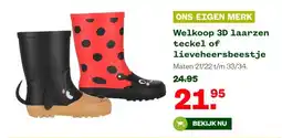Welkoop Welkoop 3D laarzen teckel of lieveheersbeestje aanbieding