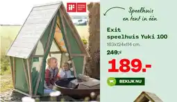 Welkoop Exit speelhuis Yuki 100 aanbieding
