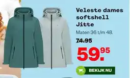 Welkoop Veleste dames softshell Jitte aanbieding
