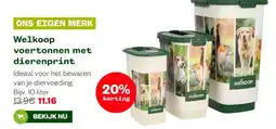 Welkoop Welkoop voertonnen met dierenprint aanbieding