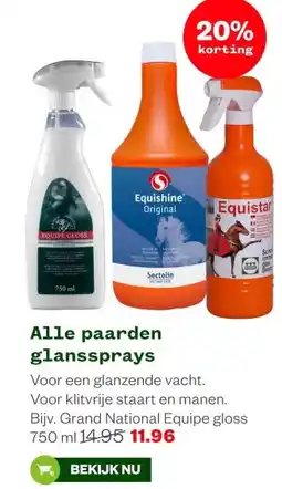 Welkoop Alle paarden glanssprays aanbieding