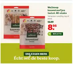 Welkoop Welkoop kauwstaafjes twist aanbieding