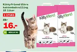 Welkoop Kittyfriend Ultra kattenbakvulling aanbieding