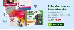 Welkoop Alle vlooien- en tekenpipetten aanbieding