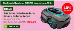 Welkoop Gardena robotmaaiers Smart Sileno Sense aanbieding