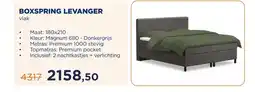 TotaalBED BOXSPRING LEVANGER aanbieding