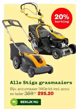 Welkoop Alle Stiga grasmaaiers aanbieding