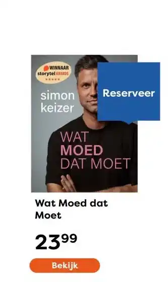The Read Shop Wat Moed dat Moet aanbieding