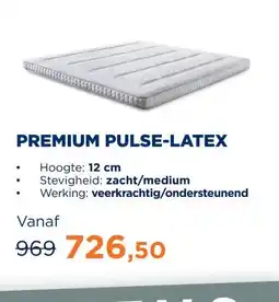 TotaalBED Topmatras Premium pulse-latex | 140 x 200 cm aanbieding